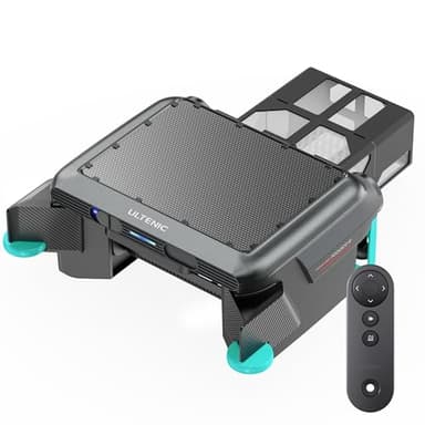 Pooleco S1 Robot Limpiafondos de Superficie Piscina con Portacloros, Doble Carga Solar + DC, Limpieza 24/7 sin Interrupciones, Skimmer Automático Recoge Hojas/Insectos para Todo Tipo de Piscinas