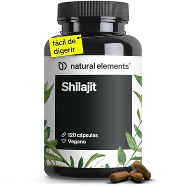 Shilajit puro del Himalaya Original - 120 Cápsulas de Mumijo Concentrado - Suplemento Ayurvédico - 1300mg por dosis diaria - Probado en Laboratorio, vegano y sin aditivos - Producido en Alemania