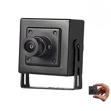 Revotech HD 3MP Mini Cámara IP, 2K FHD 2304 x 1296P, 48V PoE Cámara Seguridad Interior CCTV 3.6mm Lente(75°FOV), Control Remoto, Andriod/iOS, Compatible con NVR, Caja metálica (I706-POE-Negro)
