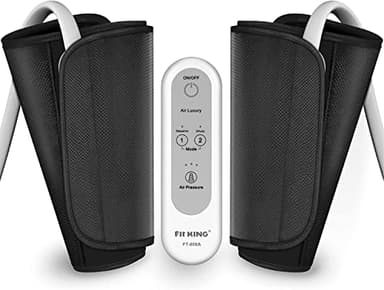 FIT KING Presoterapia Piernas Masajeador de Piernas Brazo Ternera Masajeadores para Dolor y Circulación Máquina de Compresión para Piernas Cansadas y Doloridas Recuperación Muscular