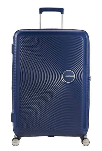 American Tourister Soundbox - Spinner L Expandible Maleta, 77 cm, 97/110 L, Azul (Midnight Navy)