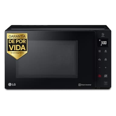 LG MH6535GIS - Microondas con Grill NeoChef, Capacidad 25 L, 1000 W, Smart Inverter, Panel Táctil LED, EasyClean, Cocción Uniforme y Bloqueo Infantil, Negro