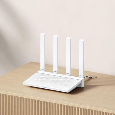 Xiaomi Router Ax3000T | Router Fibra Óptica 2,4G | Router con Wi-Fi de 5GHz | Router Inalámbrico Doble Banda | Router WiFi con 4 Antenas Omnidireccionales | Color Blanco