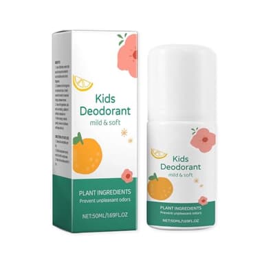 2 piezas de desodorante natural, desodorante corporal, protege la piel, set de regalo para niños y adolescentes, previene la piel seca, fresco y agradable natural (1)