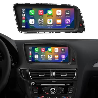 Road Top Radio de Coche 8.9 Pulgadas de Pantalla táctil inalámbrica Carplay para Audi Q5 2009-2017 Año con 2GMMI, Car Stereo Multimedia Radio Receiver, Soporte inalámbrico Android Auto, Mirrorlink