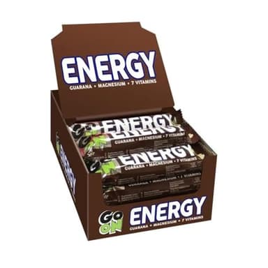 GO ON Barritas energéticas con vitaminas, 24 x 45 g, nutritiva Powerbar nueces de caramelo, sano Power Snack sin aceite de palma, barritas energéticas para fitness y deportes
