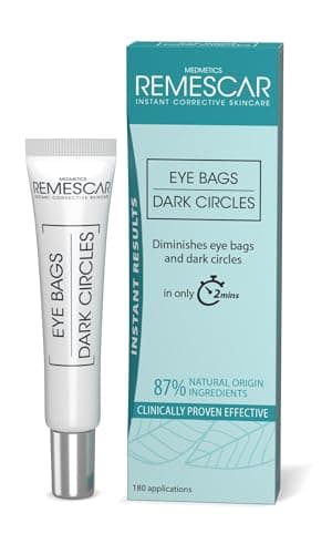 Remescar Bolsas y Ojeras Efecto Inmediato 8ml - Crema para el Tratamiento & Eliminación Instantánea de las Bolsas de los Ojos - Eliminar Bolsas y Ojeras Hombre y Mujer - 180 Aplicaciones