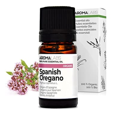Orégano de España BIO (Thymbra capitata) - 5 mL - Aceite Esencial Quimiotipado y Certificado AB - Aroma Labs