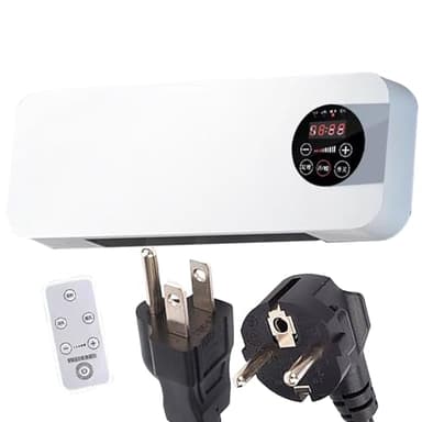 Aire Acondicionado Portatil Pared, Aire Acondicionado Pared Sin Unidad Exterior, 2 In 1 AC De Aire Frío Y Calor Con Control Remoto, Ahorro De Energía, sin aire frío, solo aire normal y aire caliente
