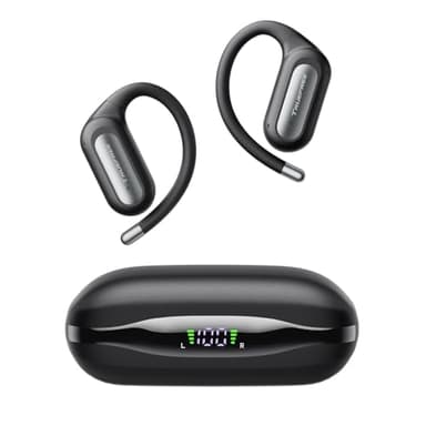 truefree DS1 Auriculares Inalámbricos, Audífonos Abiertos Bluetooth 6.0, Sonido Espacial, 4 Micrófonos para Llamadas, 40H de Reproducción, Carga Rápida, Conexión Multipunto, Resistencia al Agua IPX5