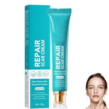 Crema de gel cicatricial avanzada scar cream,crema reparadora para cicatrices, mejora las cicatrices de estrías, cirugías y quemaduras,Suave Y Tierno Para Uso Externo, Zde Heridas, (1 Piezas)