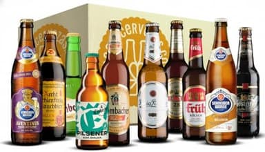 Pack Cervezas Alemanas Bierfest (10 Variedades) – Degustación Premium – Cervezas del Mundo – Pack Regalo Cervecero – Cerveza Artesanal Importada – Regalo Original para Amantes de la Cerveza