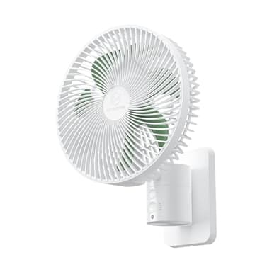 Ventilador oscilante montado en la pared de 8 pulgadas con control remoto, temporizador y ajustes de 4 velocidades, inclinación ajustable, cable de 70 pulgadas ultra silencioso, potente, 7 cuchillas,