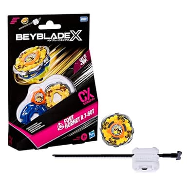 Beyblade X, Fort Hornet R 7-60T CX, Kit Inicial con Top y Lanzador