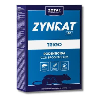 Raticida Veneno contra Ratas y Ratones en Formato Trigo ZYNRAT BF Trigo MUY EFICAZ 150 GR | Rodenticida Cebo de Trigo | Control de Ratas y Ratones | Alta Eficacia por Ingestión | Nexum Market | 1 Und