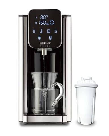 CASO HW 660 - dispensador de agua caliente 2,7L - hervidor de agua electrico - Agua caliente en segundos - temperatura 40°C a 100°C - 7 cantidades de salida - Filtro Antical y Anti Impurezas