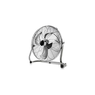 Taurus Sirocco 18 - Ventilador circulador de aire, 3 velocidades, 3 hélices metálicas, 45 cm de diámetro, inclinación ajustable, 120 W, rejilla extraíble, silencioso, base antideslizante, Color Cromo