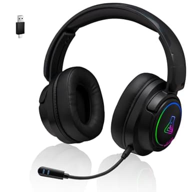 The G-Lab - Korp Iridium - Cascos Gaming inalambricos 2.4GHz & Bluetooth, Audio, Micrófono Desmontable, Autonomía 45H, RGB - Cascos PS5, PS4, Xbox, PC, Switch, Android, iOS – Nuevo