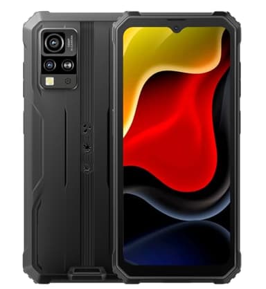 Blackview Android 15 Teléfono Móvil Resistente BV4800SE, 12GB+64GB (Extensión de 2TB), 6,56'' HD+, Cámara 16MP+8MP+2MP, Dual SIM Impermeable Antigolpes IP68 Smartphone, Modo Guante, GPS NFC Negro