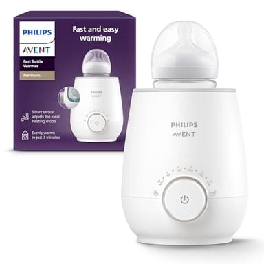 Philips Avent SCF358/00 - Calentador de biberones con control inteligente de temperatura, tecnología de baño de agua, apagado automático, modelo SCF358/00