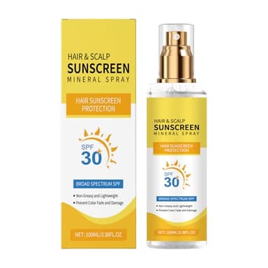 2 Protectores Solares Capilares FPS 30 Para Cabello Y Cabelludo, No Grasosos, Con Protección UV, Previenen La Decoloración Y La Sequedad Del Cabello, Ideal Para Senderismo, Playa Y Running
