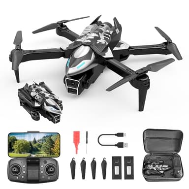 Mini Drone para Niños con Camara 1080P,WiFi FPV RC Quadcopter para Principiantes,Posicionamiento óptico de Flujo Evasión Activa de Obstáculos Modo Órbita,Avión de combate teledirigido con 2 Baterías