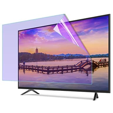 SBCGFY Protector de Pantalla antirreflejo para TV de 32 a 75 Pulgadas, con Filtro de luz Azul y antiarañazos, para LCD/LED/OLED y QLED 4K HDTV de 75" y 43"