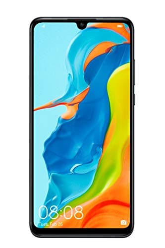 Huawei P30 Lite 128 GB 6.1 pulgadas FHD Dewdrop Display Smartphone con cámara triple ultra ancha AI de 48 MP, 4 GB de RAM, teléfono móvil Android 9.0 sin SIM, Dual Sim, versión del Reino Unido, negro