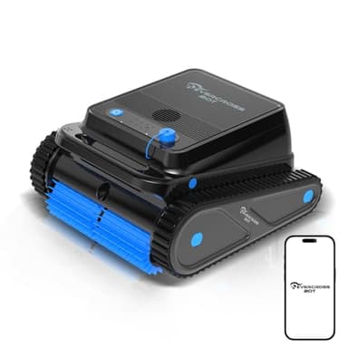 EVERCROSS BOT U8 Robot de Piscina, Limpiafondos y Paredes, 120 Min, 4 Modos, Motor Cuádruple, Navegación Inteligente, Estacionamiento Automático, Control por App, hasta 200 m²