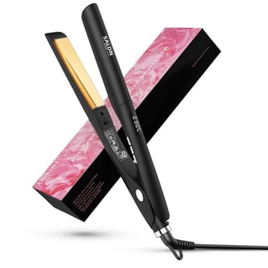 Dekuri Planchas del Pelo y Rizadora 2 en 1, Placas Lisas de Titanio, Calentamiento Rápido en 30s, Pantalla LCD 120-230℃, Plancha Pelo Iónicas para Mujeres, Negro Ónix