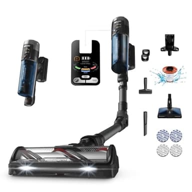 X-Force Flex 12.60 Neo de Rowenta, Aspiradora Escoba Sin Cable, Potencia de Limpieza Profunda, Cabezal Aqua con Tecnología Aerospin, Tecnología Flex, Pantalla Smart Control, RH9LC0WO