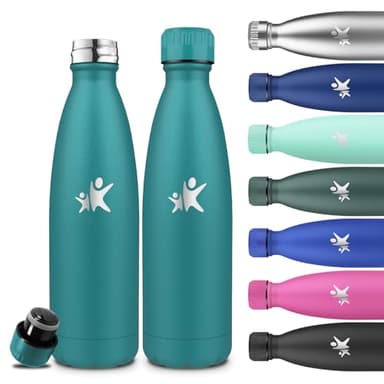 Grsta Botella Agua Acero Inoxidable, 750ml Botella Termica, A Prueba de Fugas, Cantimplora Gym, Doble Aislamiento, Cantimplora Infantil, Fácil de Limpiar, para Cámping, Senderismo, Yoga, Oficina
