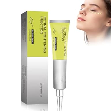 Crema de Ojos Con Retinol, Contorno De Ojos Antiarrugas, Bolsas y Ojeras, Reduce Arrugas y la Hinchazón, Firmeza, Hidratante Antiarrugas 15ml