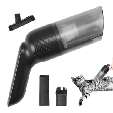 Aspiradora eléctrica para pelo de gato, cepillo eléctrico para mascotas, herramienta de limpieza multifuncional para animales pequeños, removedor de pelusas de mano para uso en interiores o exteriores