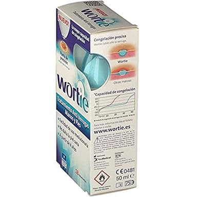 Wortie Tratamiento anti Verrugas 50 ml - Elimina y Quita las verrugas de la Piel de manos y pies