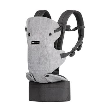 Bebeconfort Go4 Portabebés Ergonómico, regulable en 4 posiciones: frente a la mamá y de cara a la calle, de espaldas y de lado, para bebés desde el nacimiento hasta 15kg, Color gris oscuro