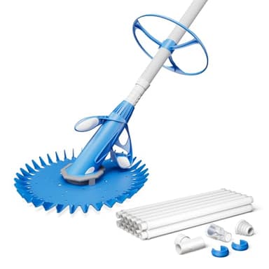 Limpiafondos de Piscinas automático Incluye 12 mangueras Aspirador Limpiador de Suelos de Piscinas Azul