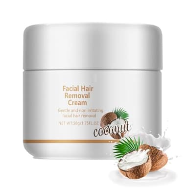 Eliminador de vello facial para mujeres, extracto de coco sin dolor, crema depilatoria suave para zona íntima, bikini y cuerpo