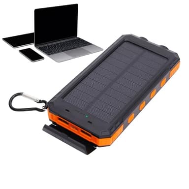 Rrlihjgu Cargador Solar - Cargador de Teléfono Móvil | Dispositivo De Carga Rápida 20000mAh con Linterna para Viajes Hogar Y Exterior
