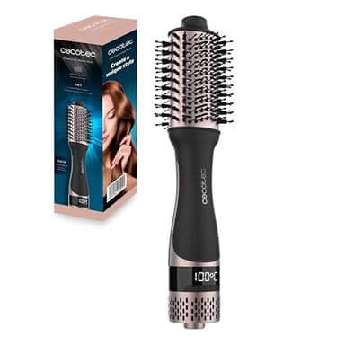 Cecotec Cepillo de Aire 5 En 1 Ceramiccare Unique Triangle. Potencia 1200W, Cabezal Cerámico, 5 En 1, Cable 360º, Tecnología Iónica, Peinados Rápidos, Sin Frizz, Estilo Profesional, Volumen Radiante