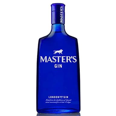 Master's London Dry Gin, Ginebra London Dry de 5 botánicos, Botella 700 ml
