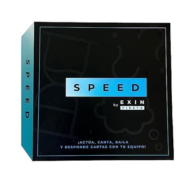 E X I N Speed - Juego de Mesa Cartas | 3-15 Jugadores | 30-45 min Partida | Baraja de 339 Cartas | 10 Rondas para Responder Preguntas Graciosas | Regalo para Fiestas/Familiar / +16Años