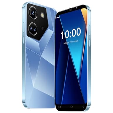 JtQtJ Teléfonos Baratos, 5.0" Pantalla IPS, 16GB ROM 128GB Ampliable, Android 9.0, Dual SIM Dual Camera 3G/2G Móviles y Smartphones Libres (HS-C20Pro-Navy Blue)