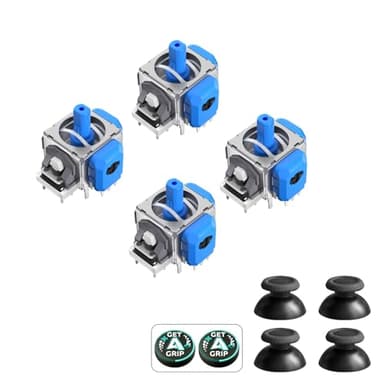 AKNES HallPi TMR Electromagnética Joystick de Repuesto para Mando DualSense PS5 / DualSense Edge, Anti-Drift Stick Accesorios de Reparación para Mando Playstation 5-2 Pares