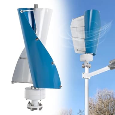 Aerogenerador, generador eólico, generador de energía eólica de 13000 W, generador eólico Vertical para Uso doméstico, aerogenerador de 2 aspas y Bajas revoluciones,48V