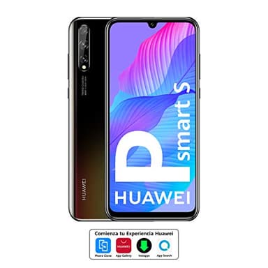 HUAWEI P Smart S - Smartphone con Pantalla OLED de 6.3" (4GB DE RAM + 128GB de ROM, Cámara Triple AI de 48MP, Lente Ultra Gran Angular, Huella Digital en Pantalla, 4000 mAh) Color Negro