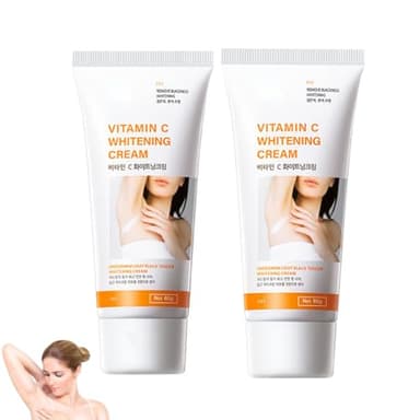 IKOPFLN 2 Piezas de Crema Blanqueadora Axilas, Crema Aclarante Para el Cuerpo, Utilizada para Aclarar la Precipitación de Melanina, Regalos para Mujeres