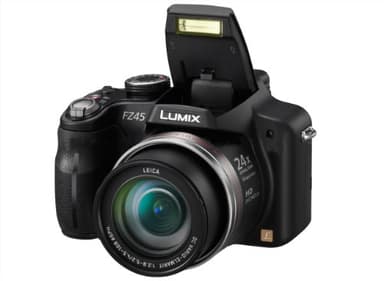 Panasonic Lumix DMC-FZ45 - Cámara digital Bridge de 14 megapíxeles, color negro (renovada)