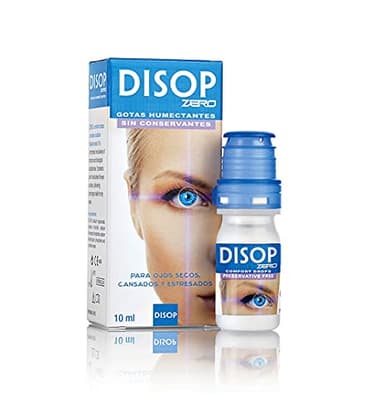 Disop - Gotas Oculares Sin Conservantes, Lágrimas Artificiales con Ácido Hialurónico, Hidratación para Ojos Secos, Envase OSD Protegido, Multidosis, 10 ml