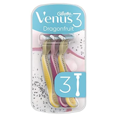 Venus Gillette 3 Dragonfruit Máquinillas Desechables, Pack De 3, Máquinilla de afeitar